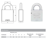 Lockwood 270 Steel Case Padlock - Maximum Security