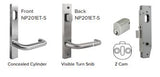 Vinco Aluminium Door Office Entrance  Lockset