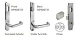 Vinco Aluminium Door Office Entrance  Lockset
