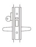 Vinco Aluminium Vestibule/Storeroom Function Lock
