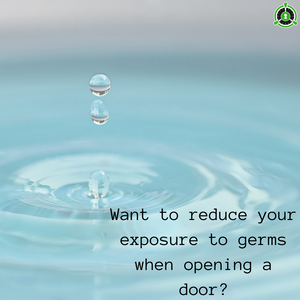 Want to reduce your exposure to germs when opening a door?