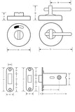Metlam 400A Offset Morticed Indicator Set