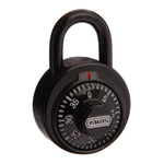 ABUS P/LOCK 78KC/50 (501-KEY) BLK DIAL