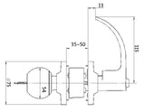 Trio Fire Rated  Knob / Leverset