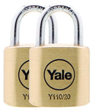 YALE BRASS PADLOCK 20MM