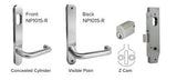 Vinco Aluminium Classroom Function Lock