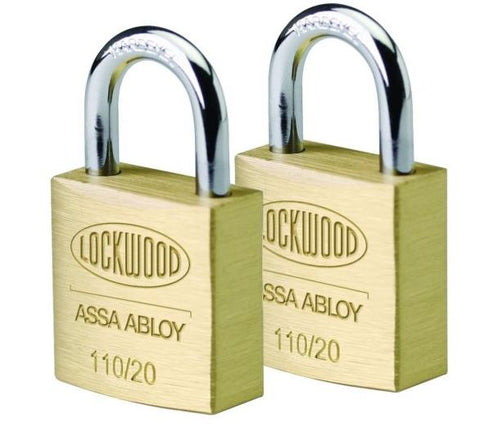 Lockwood 110 Series 20mm Padlock. Handy Series 2 Pack