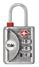 Yale Padlock TSA Combo Nickel Finish