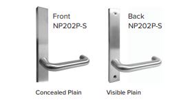 Vinco NP202P-S Plate Door Handle