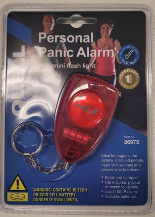 Quell Personal Panic Alarm with  Light Keychain